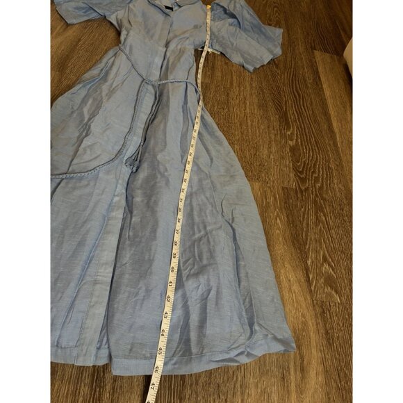 Tuckernuck NWT Hyacinth House Powder Blue Cindy Midi Dress Size XS - Picture 9 of 11